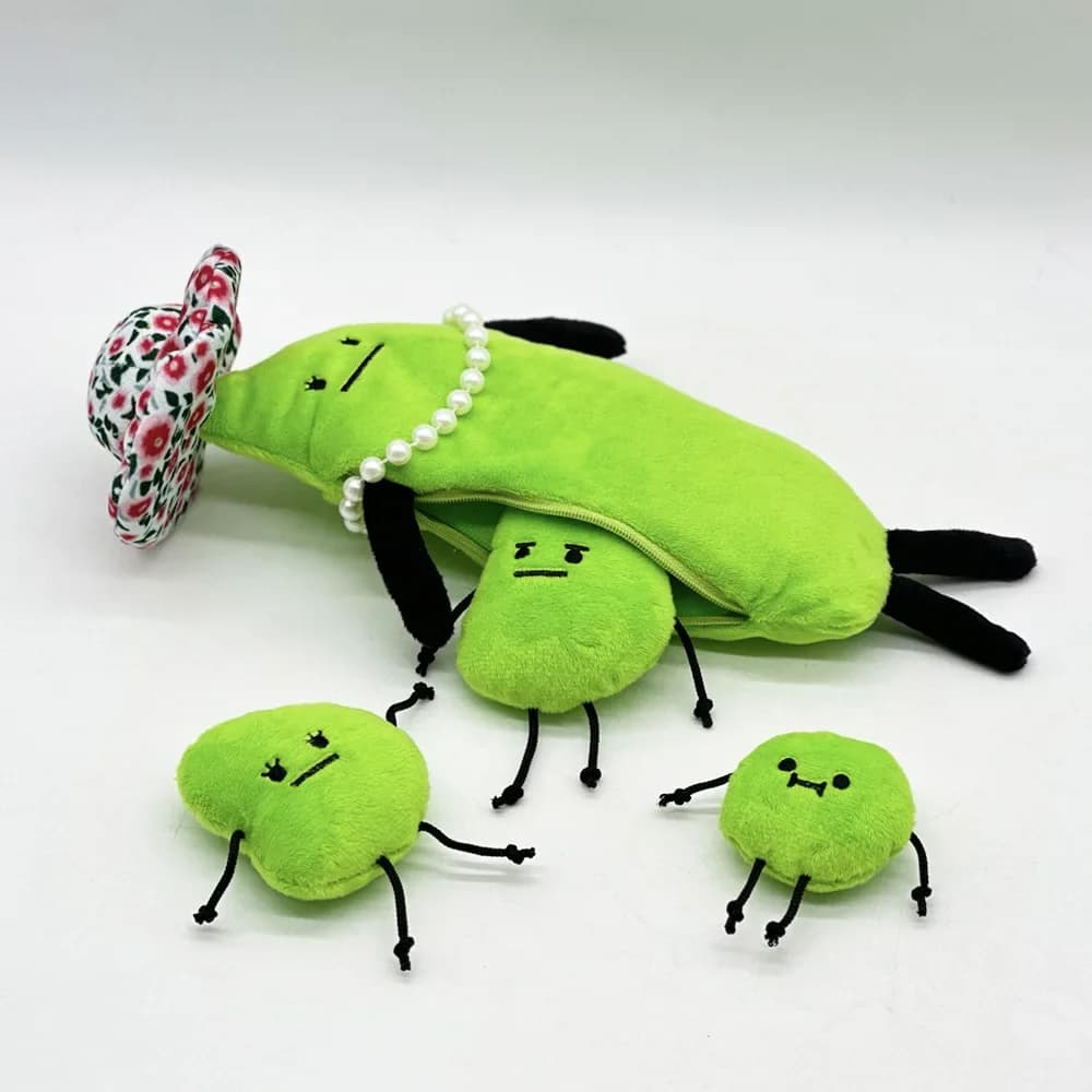 31 centimetri Nuovo Segreto Staycation Peluche Edamame Famiglia Bambola Simpatico Cartone Animato Farcito Peluche Regalo Di Compleanno Di Natale Per I Bambini