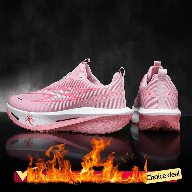 New Running Shoes Carbon Board Speciality Sports Marathon Men Breathable Lightweight Women's Comfortable Chunta Athletic