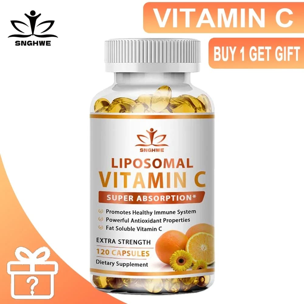 Organic capsules of vitamin C from 1450 mg with zinc - Antioxidant, immune support, skin health Vegan nutritional vitamin supplement