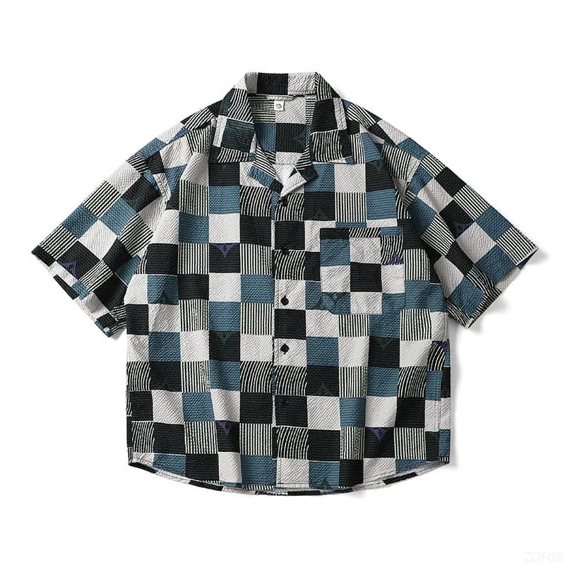 New independent summer leisure station Short sleeve shirt printed in 3D hot sale for men's holiday Hawaii shirt