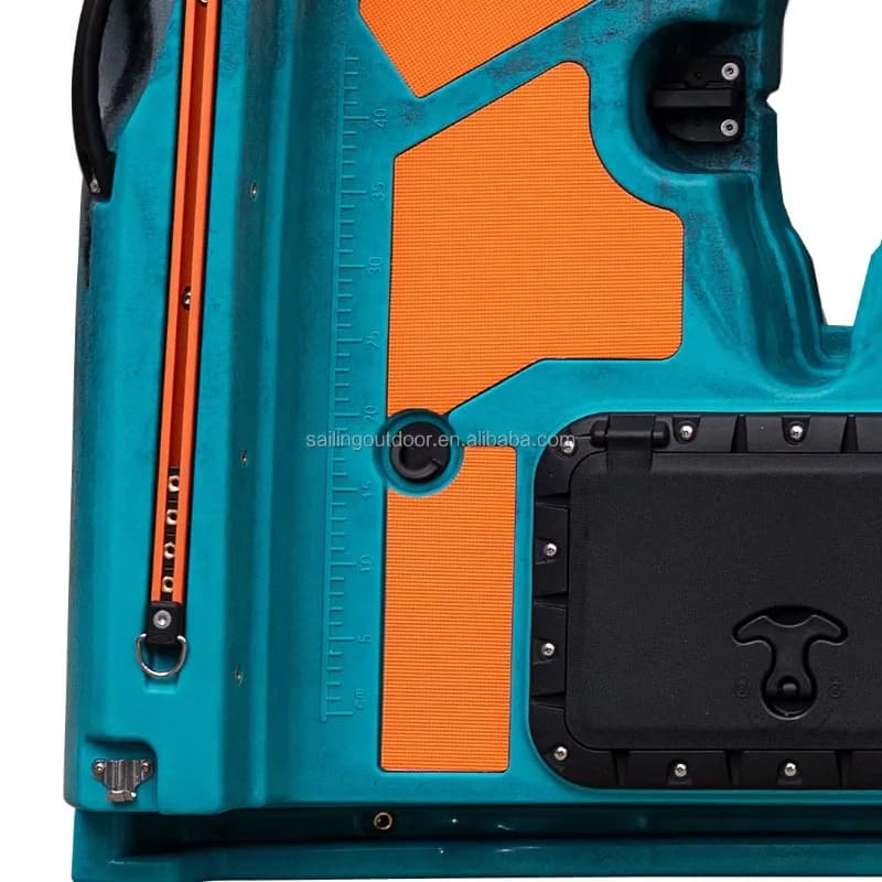 Kayak a Pedali Modulare Impermeabile per 2 Persone, 3 Moduli, per Pesca e Sport Acquatici, Design per Surf e Touring