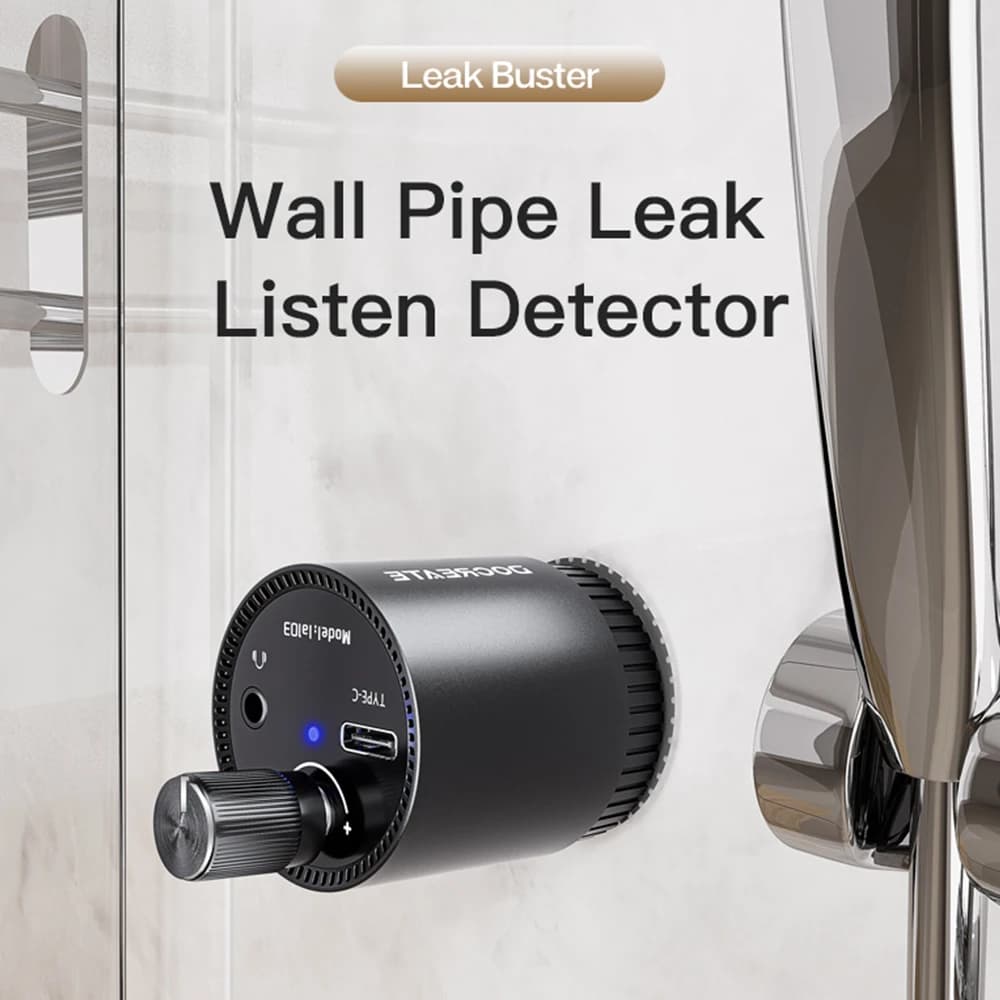 Water Leak Detector Multi-functional Sound Detector For Pipe Water Leak Suitable for Leak Detection of Various Construction Pipe