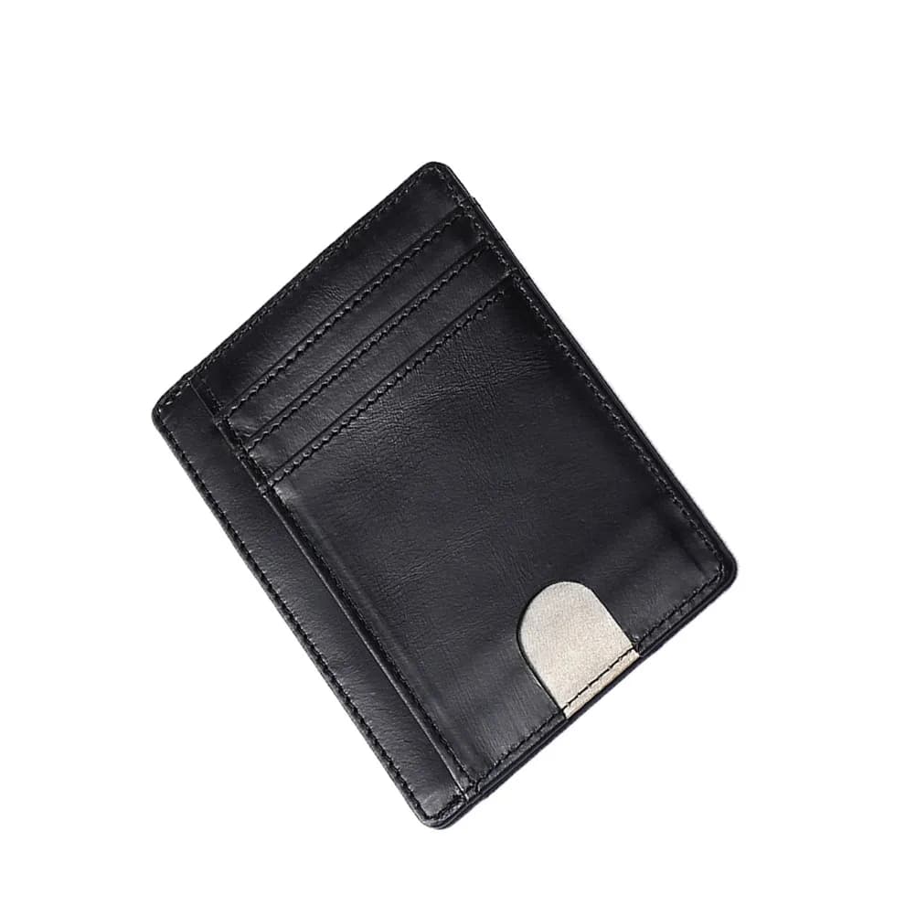 Portafoglio Elegante e Sottile da Uomo con Protezione RFID, Organizzatore per Carte di Credito, Documenti, Contanti e Monete, Protettore Antifurto per Tasche