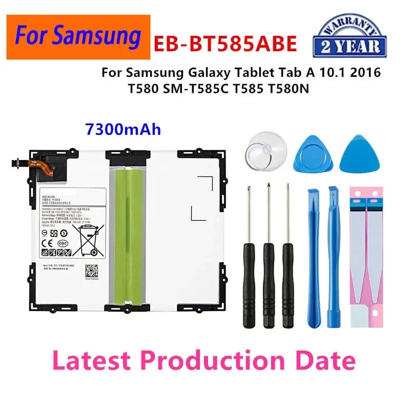Brand New Tablet EB-BT585ABE 7300mAh Batteria Per Samsung Galaxy Tablet Tab A 10.1 2016 T580 SM-T585C T585 T580N