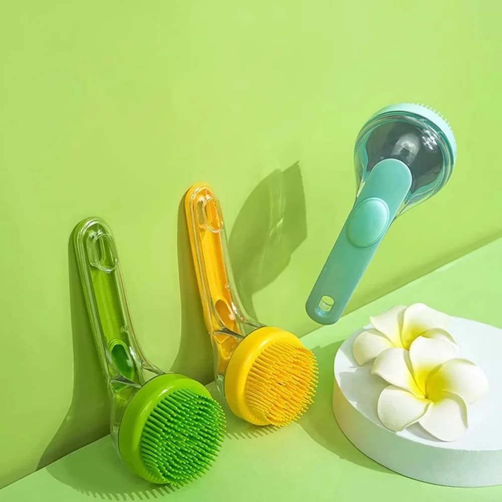 Pet Bath Brush Dog Shampoo Brush Soft Silicone Massage Scrub Brush for Small Dogs Cats Bathing 1-5PCS