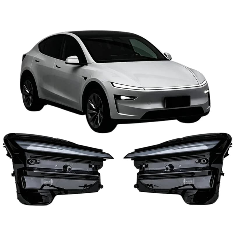 Suitable for 2025 Tesla Model Y Old Upgrade New Replacement Laser LED Headlights Non-destructive Installation Accessories 1pc