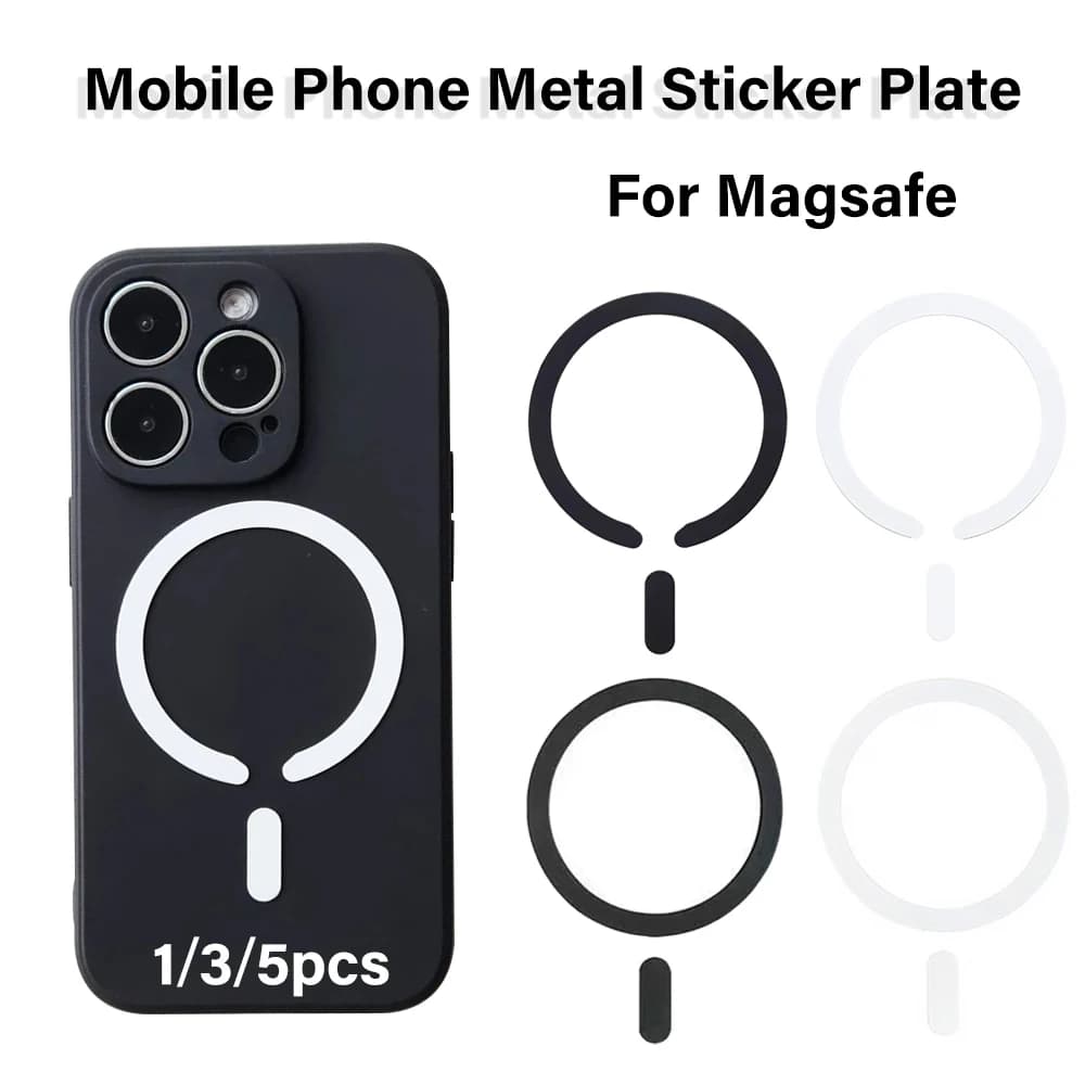 1/3/5pcs C&O-shape Mobile Phone Metal Sticker Plates for Magsafe Iron Sheet for Magnetic Holder Metal Patch for iPhone 17 16 15