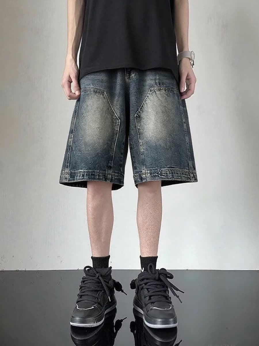Five-point Jeans High Street Fashion Casual Daily Clothing