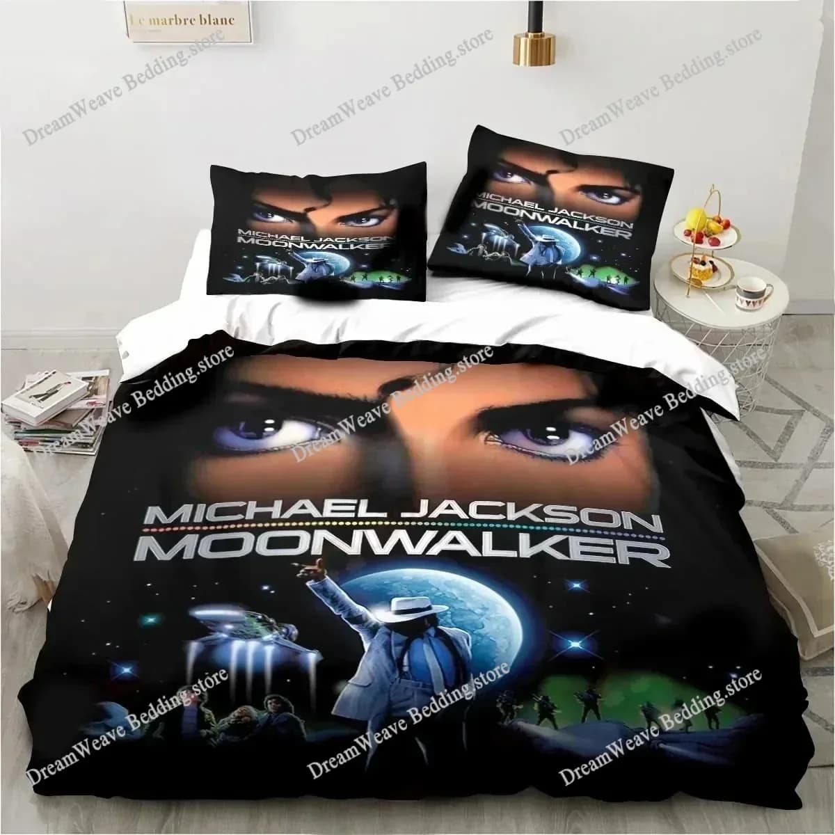 Set di Biancheria da Letto con Stampa 3D di Michael Jackson, Copripiumino, Set Copriletto, Federe, Piumone, Misure King e Queen per Ragazzi e Adulti 963963