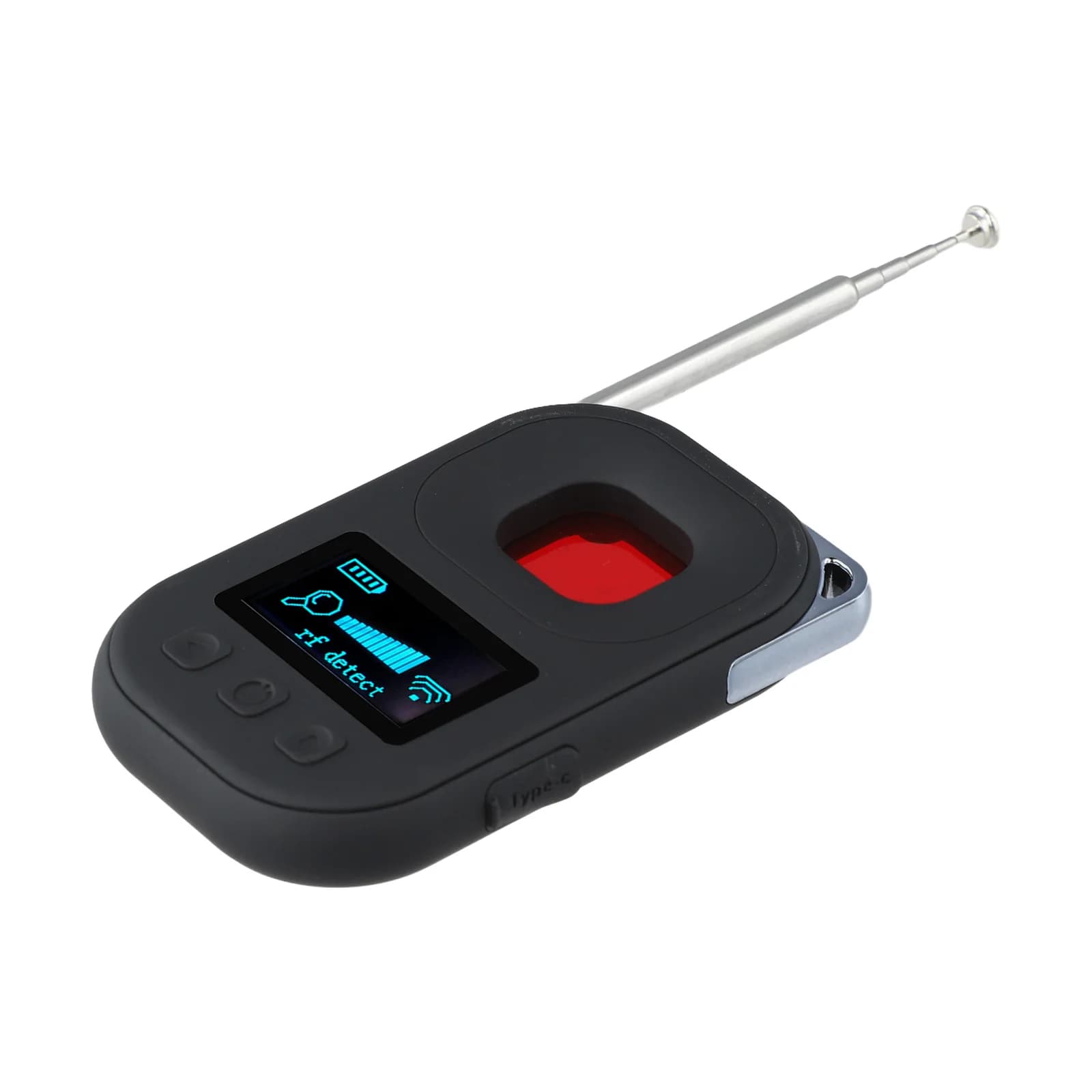 Electromagnetic Wave Detector and Hidden Cameras, Night Use, Range 10 Square Meters, Alarm with Motion Detection