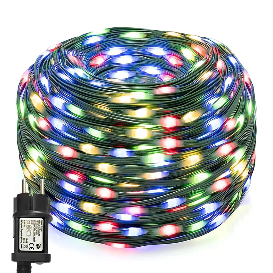 24V Waterproof LED Green Cable String Lights Outdoor 10/20/50/100M Christmas Fairy Lights Garland for Garden Wedding Party Decor