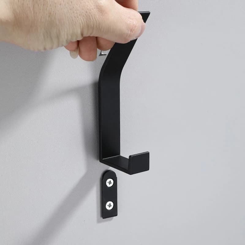 4pcs Clothes Hooks Wall Drilling Screws Invisible Bar Wall For Jackets Towel Cap Scarves Coat Rack Hooks