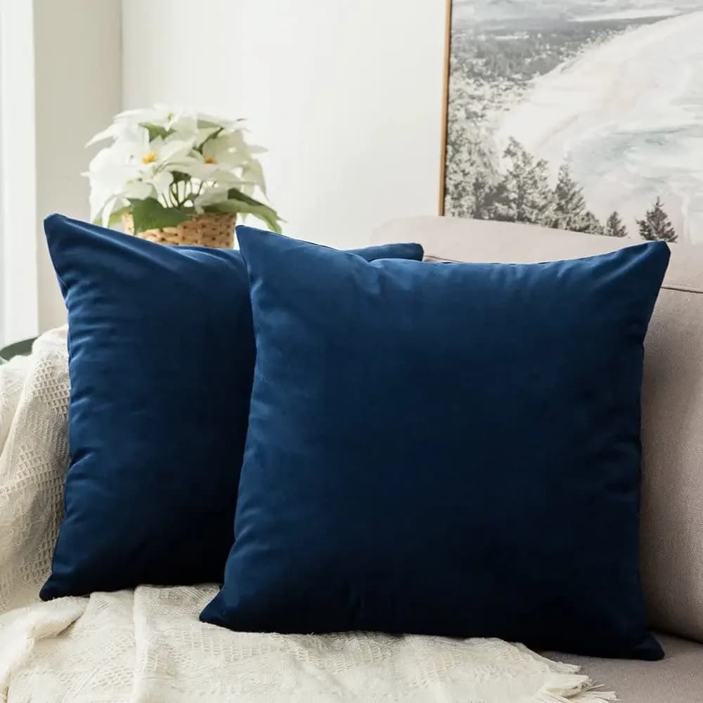 Navy Blue Velvet Cushion Lining 45x45 cm Soft pillow lining for decorations for the Nordic home for sofa cushions