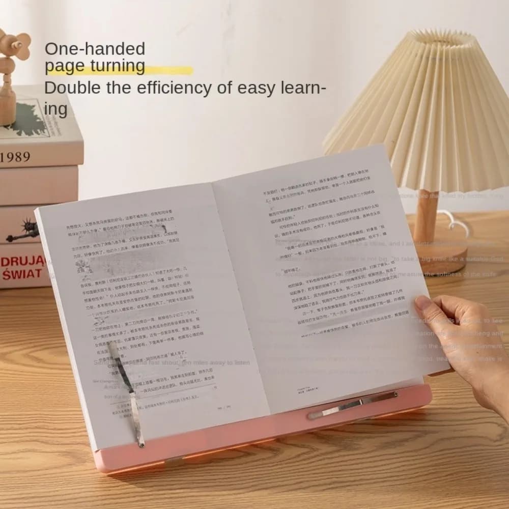Nuovo fermalibri regolabile pieghevole portatile supporto per libri di lettura libri multifunzionali scaffale per ricette per tablet spartito musicale