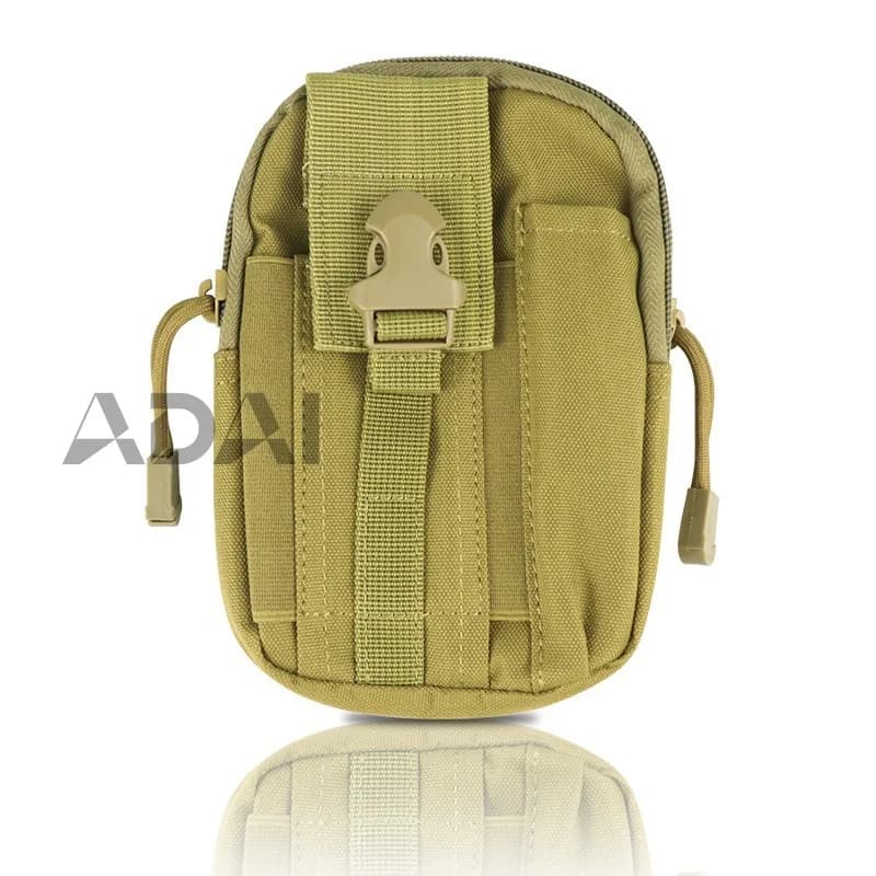 Men's waterproof tactical bag, 5.5/6 inch mobile phone case, hanging bag for running and outdoor trekking