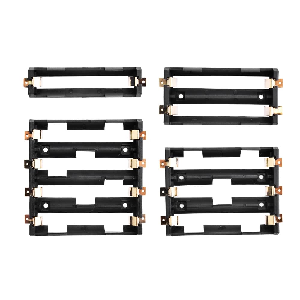 1x2x3x4x18650 SMT portabatterie 18650 SMD Battery Box Storage Case Container Power Bank con pin in bronzo SMT ricaricabile