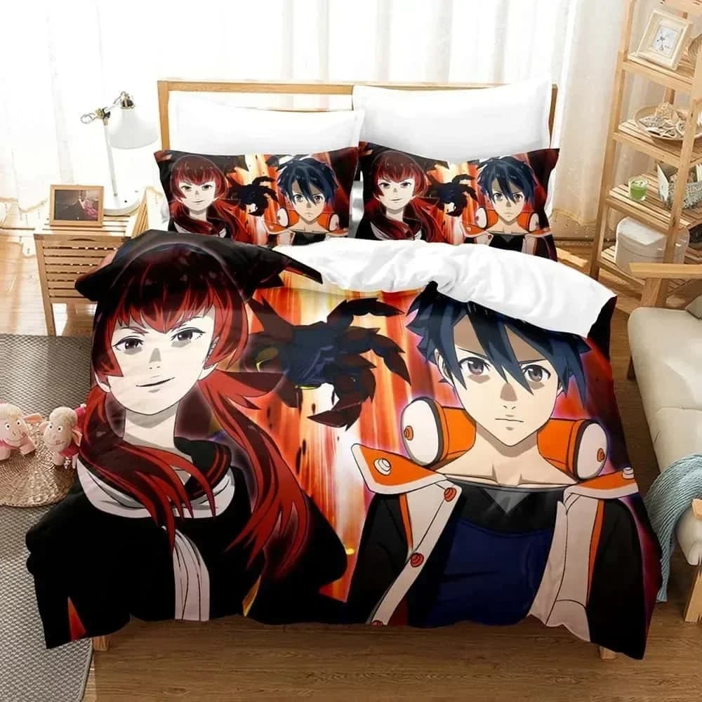 Stampa 3D Anime BBKBRNK Set letto stampato Copripiumino Federa Set biancheria da letto Lenzuolo Copripiumino Completo Queen King Size