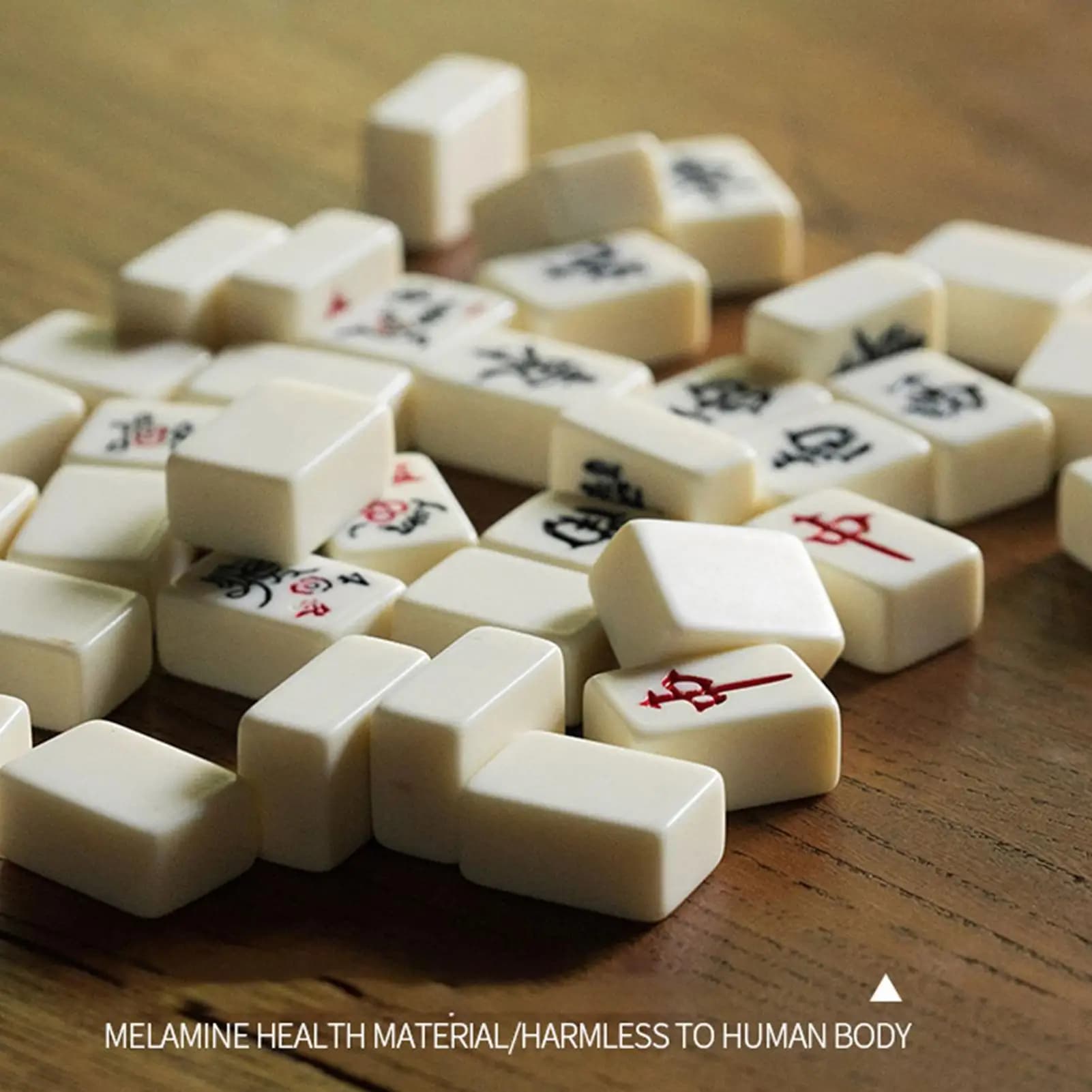 Set di Tessere Mahjong Cinese Mini Portatile Interattivo Divertente Set di Tessere Mahjong Classico per Interni ed Esterni