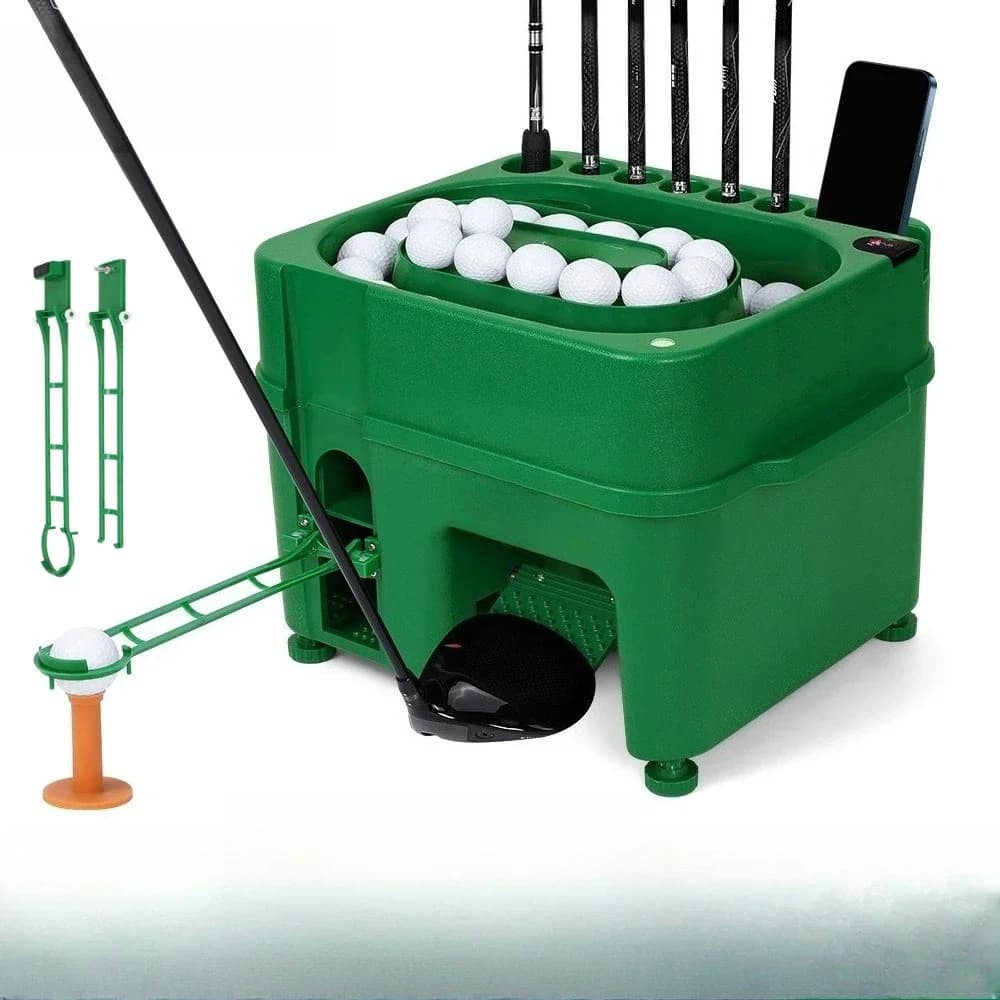 Macchina semiautomatica per tee da golf, supporto per mazze da golf da interno, macchina multifunzionale per tee da golf