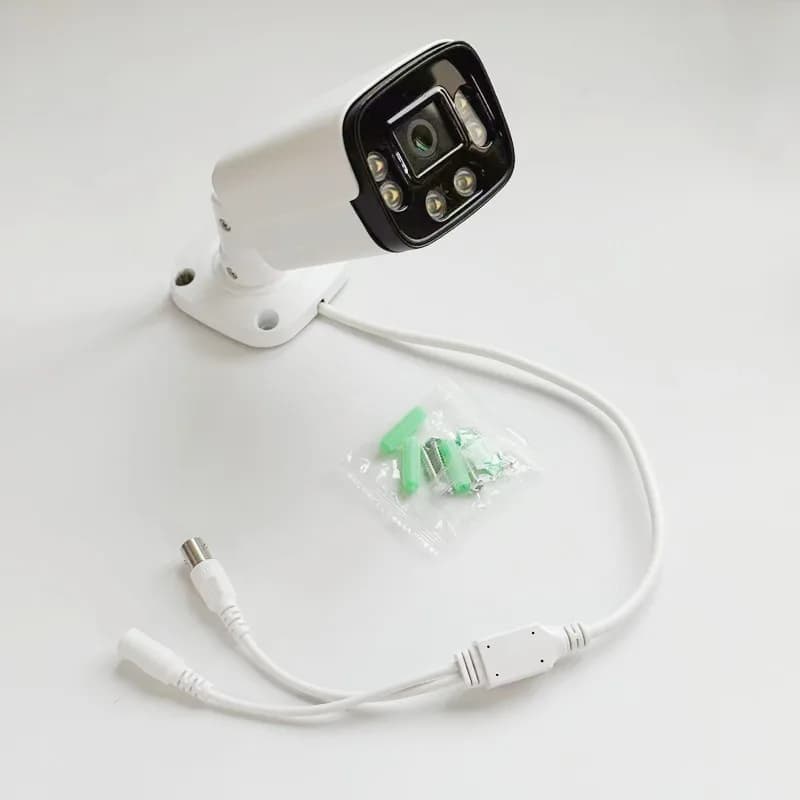 Telecamera HD 1080P 5MP AHD Telecamera di sorveglianza cablata domestica ColorVu Visione notturna Proiettile Telecamera di sicurezza CCTV BNC esterna