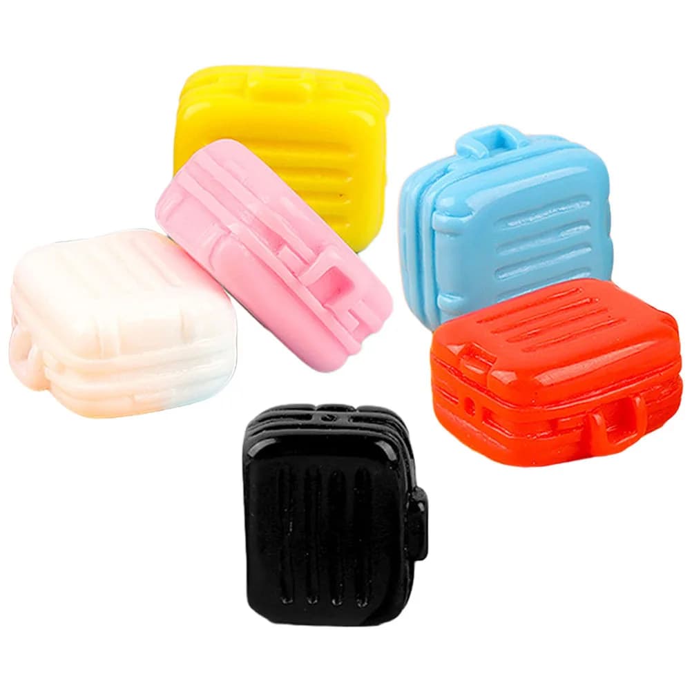 6 pezzi mini valigia da viaggio valigia in miniatura in scala 1:12 per la decorazione della casa accessori per mini casa