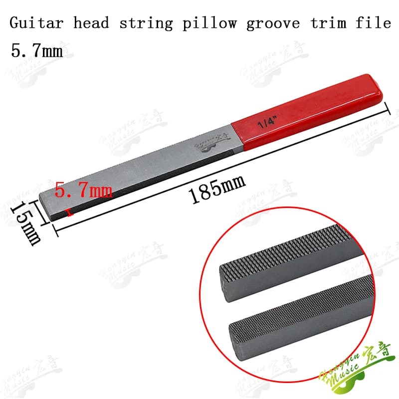 HUATOOL-Blocco di file per molatura di cuscini per chitarra, cuscino per corde, file scanalato, strumenti di riparazione per blocchi di file per sega quadrata