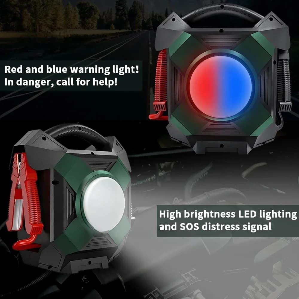 Avviatore di Emergenza per Auto 12V 10000A di Picco, Avviatori Portatili per Motori a Benzina fino a 45L con Funzione Booster - OFFERTA SPECIALE