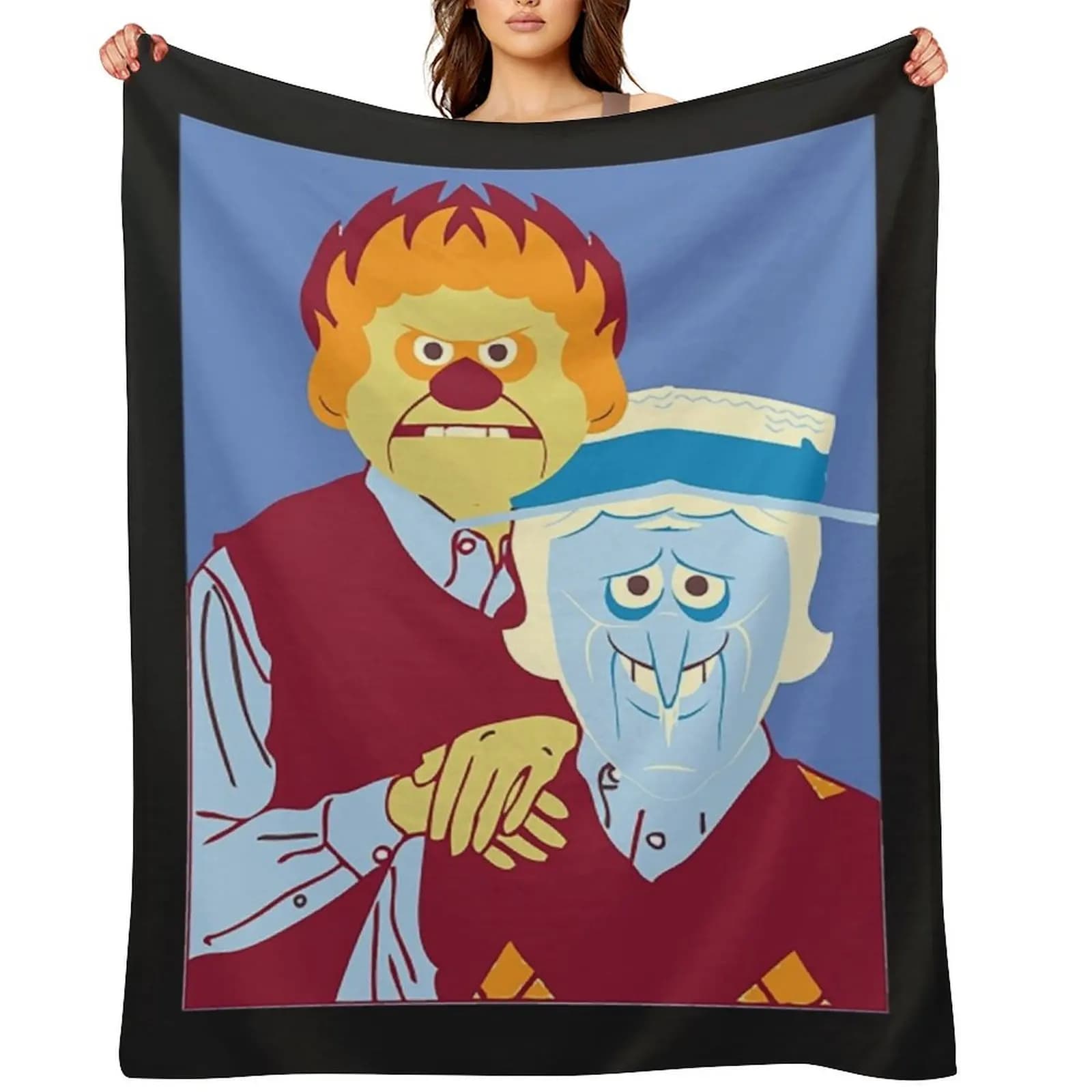Snow Miser T-Shirtsnow and heat miser brothers Throw Blanket Comforter Decorative Sofas Sofa Quilt warm for winter Blankets