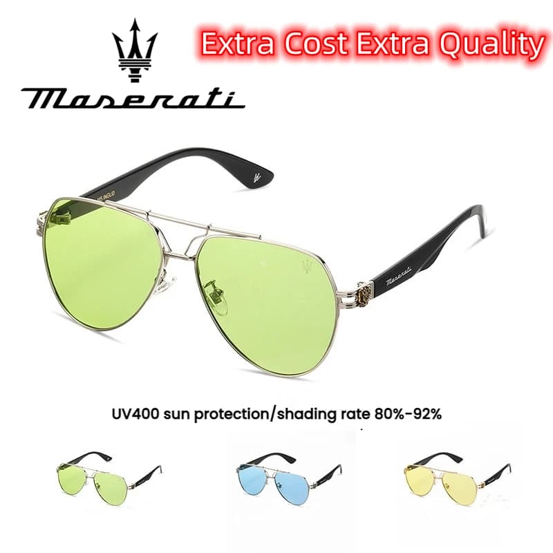 Maserati Polarized Sunglasses for Men & Women - UV400 Driving Glasses Classic Style High-End Fashion & Premium Quality 7132