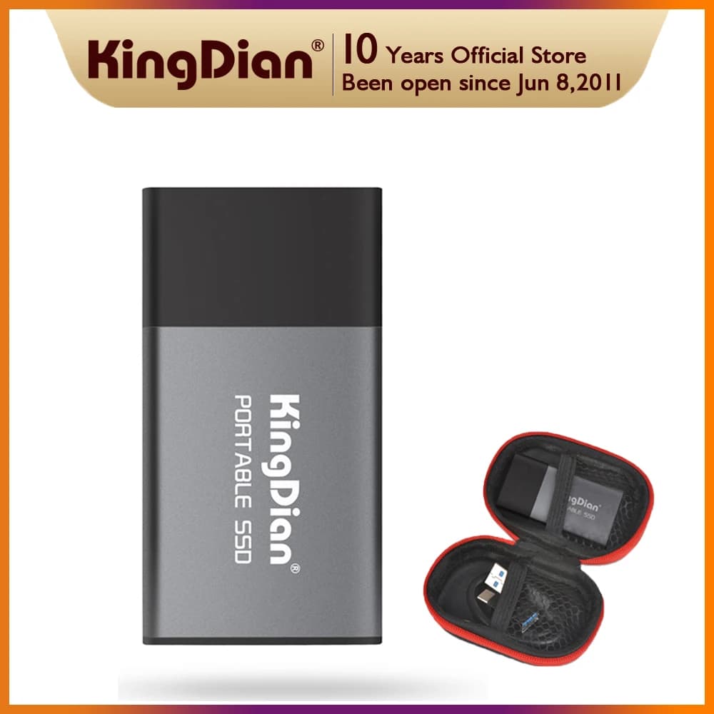 SSD portatile KingDian 120GB 250GB 500GB 1TB SSD esterno USB3.0 tipo C disco rigido esterno a stato solido per Desktop portatile