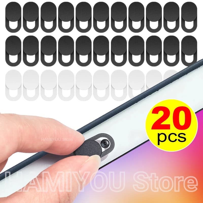 1-20 pezzi ultra-sottile copertura webcam per laptop protezione per obiettivo autoadesiva per tablet iPad PWeb lenti per telefono cellulare adesivo per la privacy