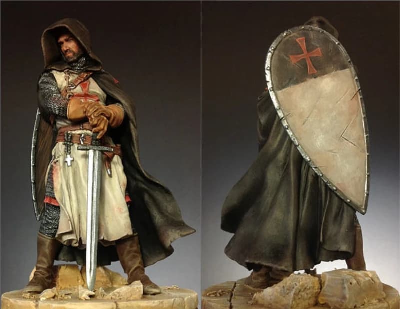 1/20 Bilancia 90 millimetri DieCast Figura Della Resina Modello Kit Antico Templare Sergente Hobby Giocattoli In Miniatura Smontato Non Verniciato FAI DA TE Diorama