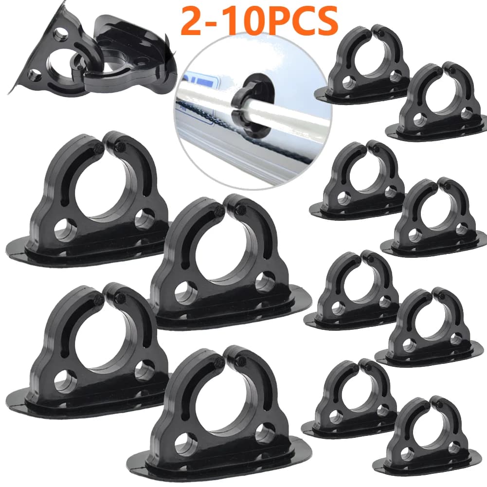 2-10 pezzi clip per pagaia per kayak clip per supporto per remo in plastica supporto per riporre pagaia per kayak canoa accessori per barche a remi