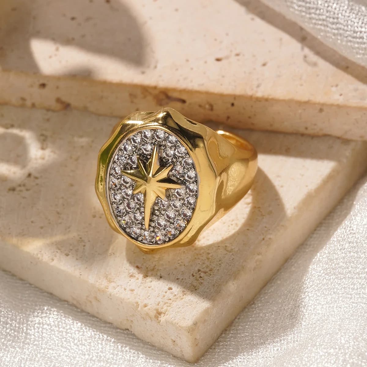 Copper Creative Geometry Rings For Women Men Opening Smooth Ring Wedding Exquisite Jewelry Gift 2025