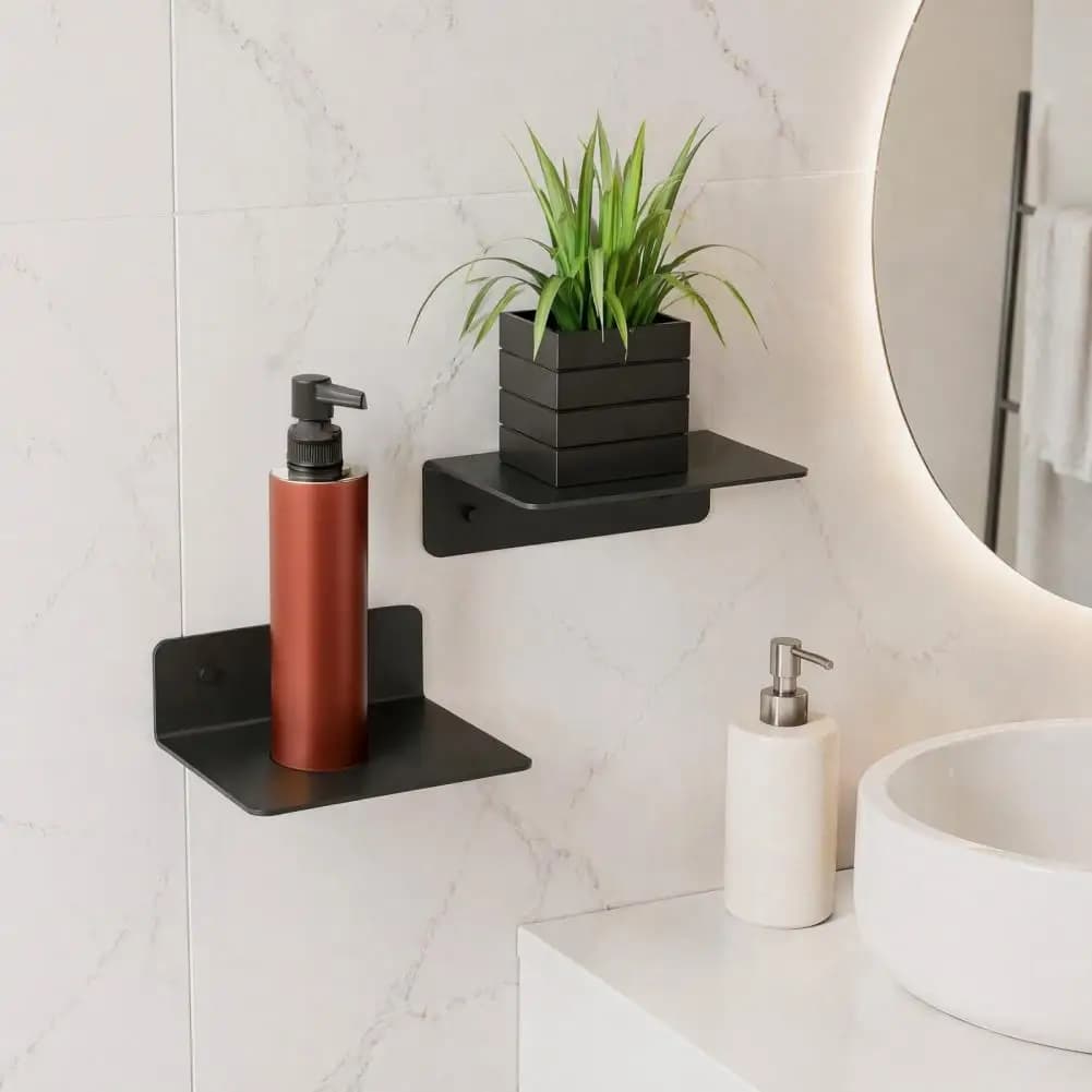 Modern Home Decor Wall Accessories Wall Mounted Floating Shelves Set Durable Acrylic Ledge Storage for Cameras for Security