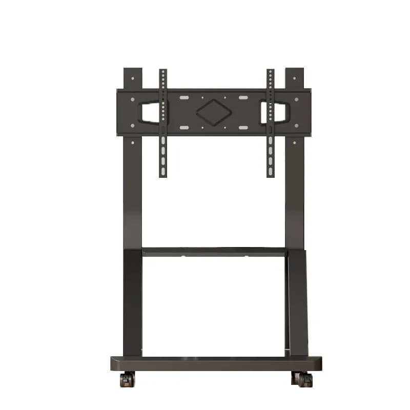 TV Stand Movable TV Floor Stand Meeting Room Monitor Stand Portable Cart with Wheel Hanger