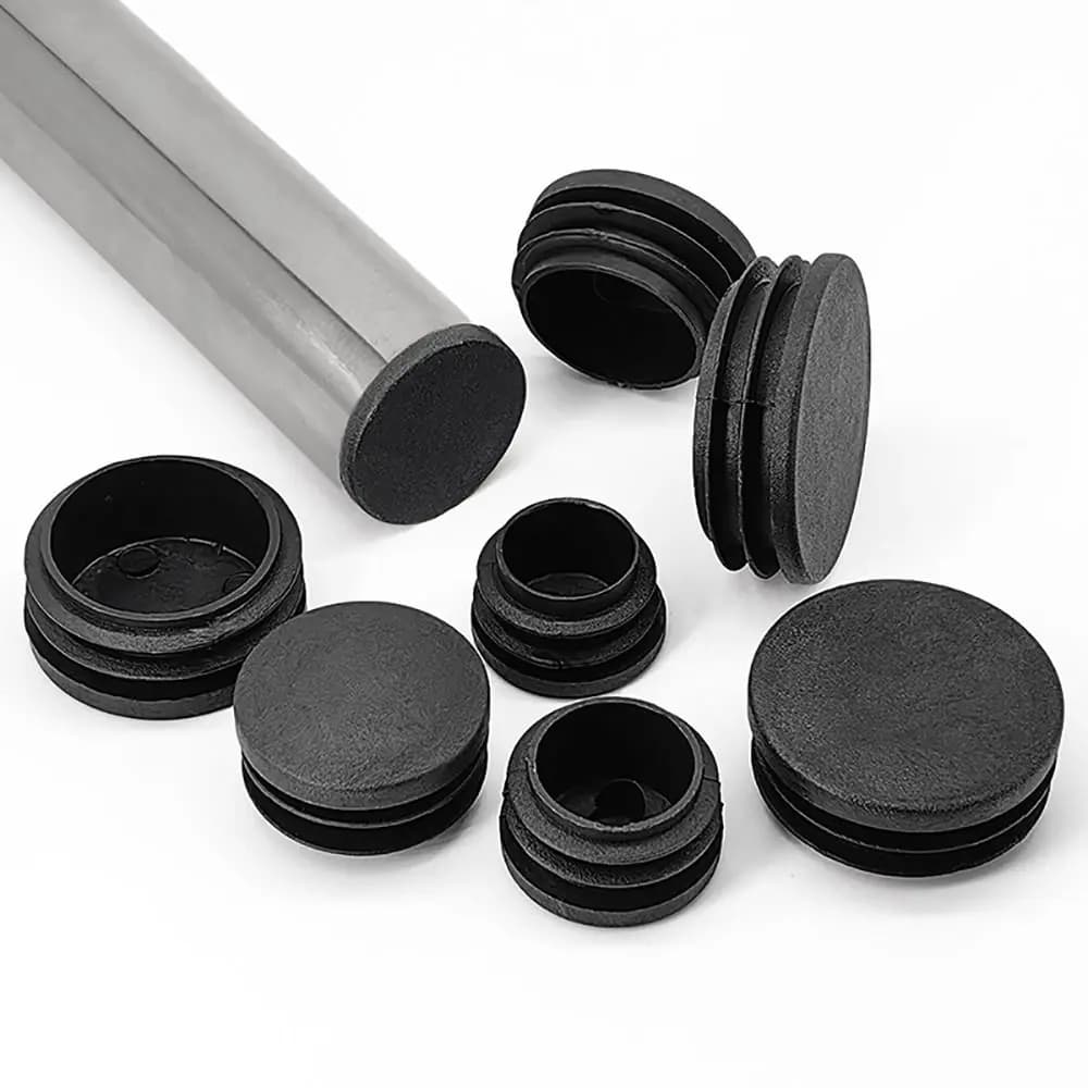 Tappi per inserti per tubi da 10 pezzi tappi per gambe per mobili tubo in acciaio tappi terminali per tranciatura antiscivolo 16 19 22 25mm protezioni per pavimenti