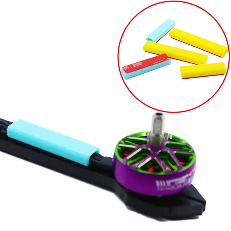 10PCS TPU Motor ESC Cable Protection Tube 35/40/55mm Frame File Arm Sleeve Harvest with Wall decal for RC FPV Racing Drone