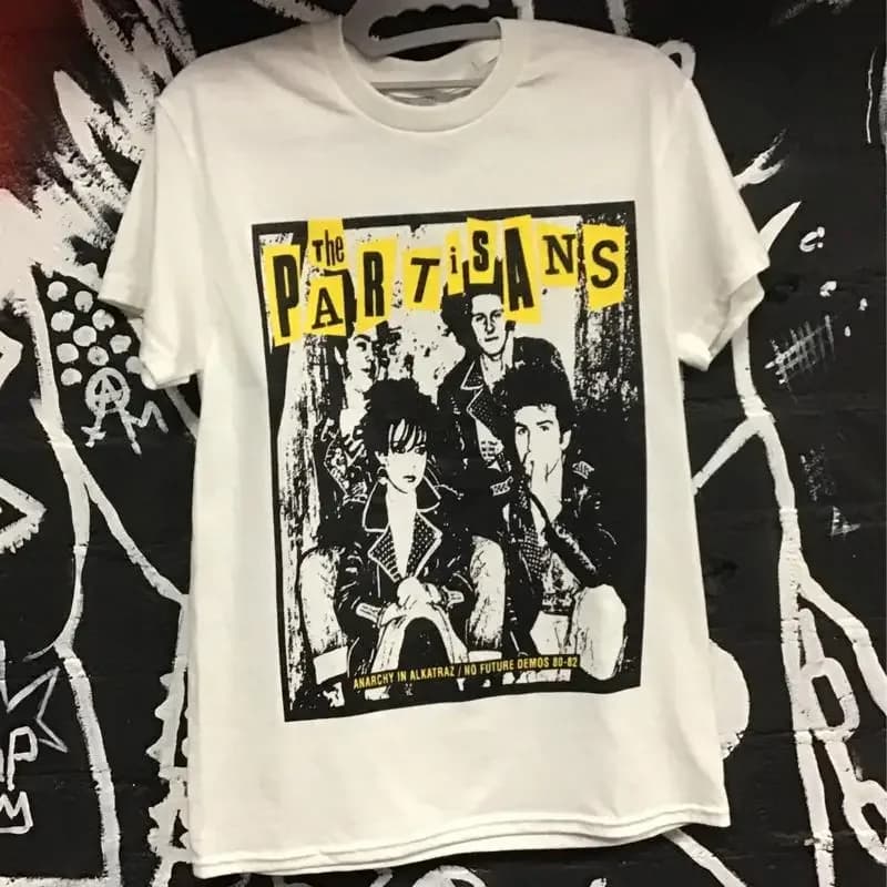 White shirt The Partisans Band for fans Bt787