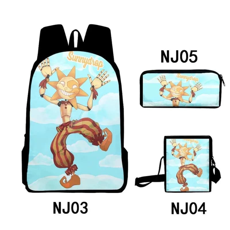 CySundrop Moondrop Backpack Schoolbag Lunch Bag Pencil Case Set for Kids Students