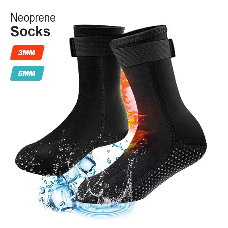 5mm Diving Socks 3mm Neoprene Mute Water Socks Surfing Beach Boots Antiskid Swimming Pins Hot ice bath socks sand proof