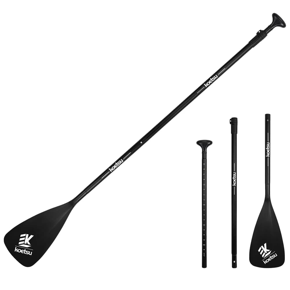 Paddle Stand Up Paddle in 3 pezzi Lunghezza regolabile SUP Paddle da surf Paddle a testa singola in lega di alluminio per canoa kayak