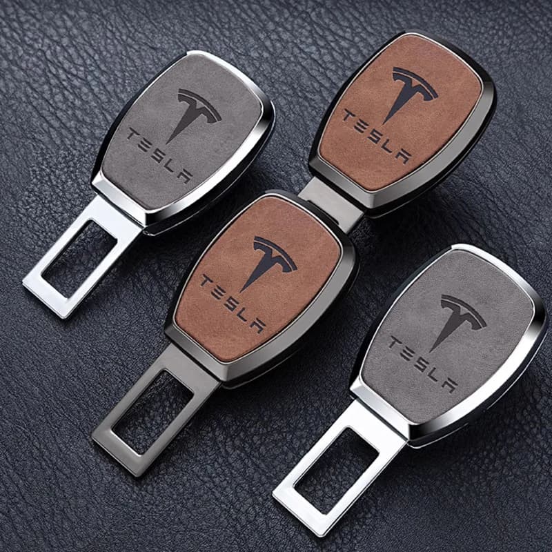 Estensione per Clip Cintura di Sicurezza Auto, Prolunga Fibbia Cintura, Blocco Fibbia per Tesla Model 3, Model X, Model S, Model Y - Accessori