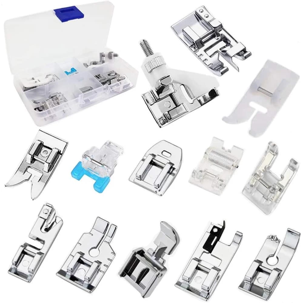 13 pz/scatola piedino Set piedino a rullo invisibile piedino con cerniera per Brother Singer Janome accessori per macchine da cucire domestiche