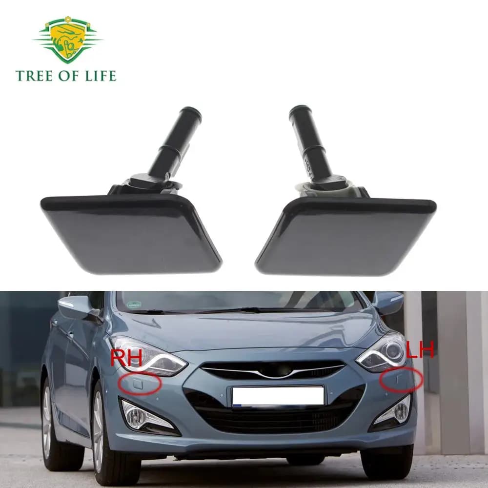 Per Hyundai i40 2011 2012 2013 2014 Paraurti Anteriore Faro Rondella Ugello Tappo di Copertura Alloggiamento Non Verniciato 98680 3Z000