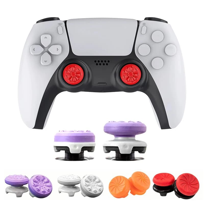 2 Pz/set Videogiochi Impugnatura Del Pollice In Silicone Per PS4 PS5 Playstation Per FPS Joystick Booster Cap Accessori Per Controller Per Videogiochi