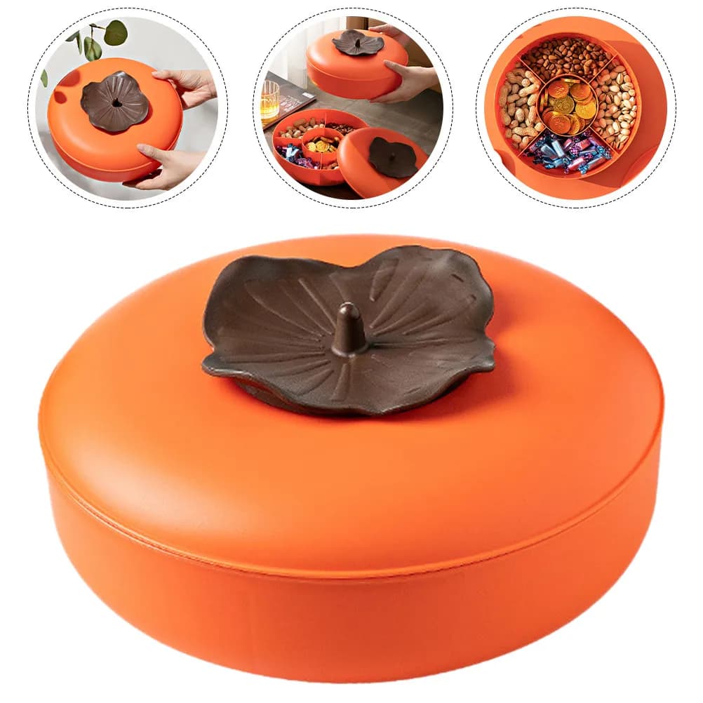 Porta Snack, Ciotola per Caramelle, Piatto con Scomparti per Frutta, Vassoio per Snack Secchi, Contenitore per Servire