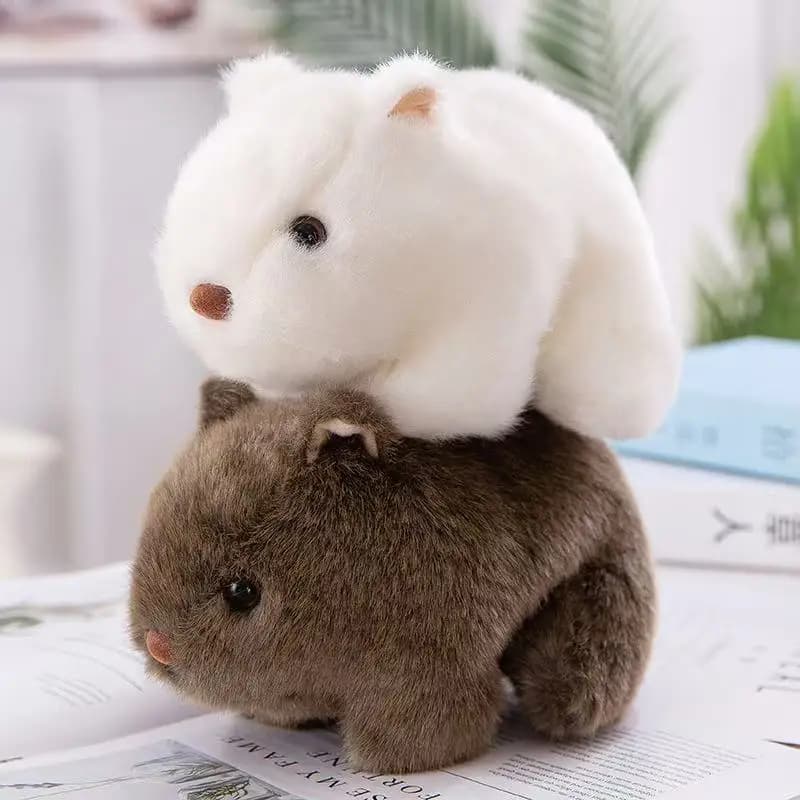 Peluche Simulazione Porcellino d'India Morbido e Carino, Modello Realistico di Capibara in Piedi, Bambola di Peluche per Regalo e Decorazione per Ragazze