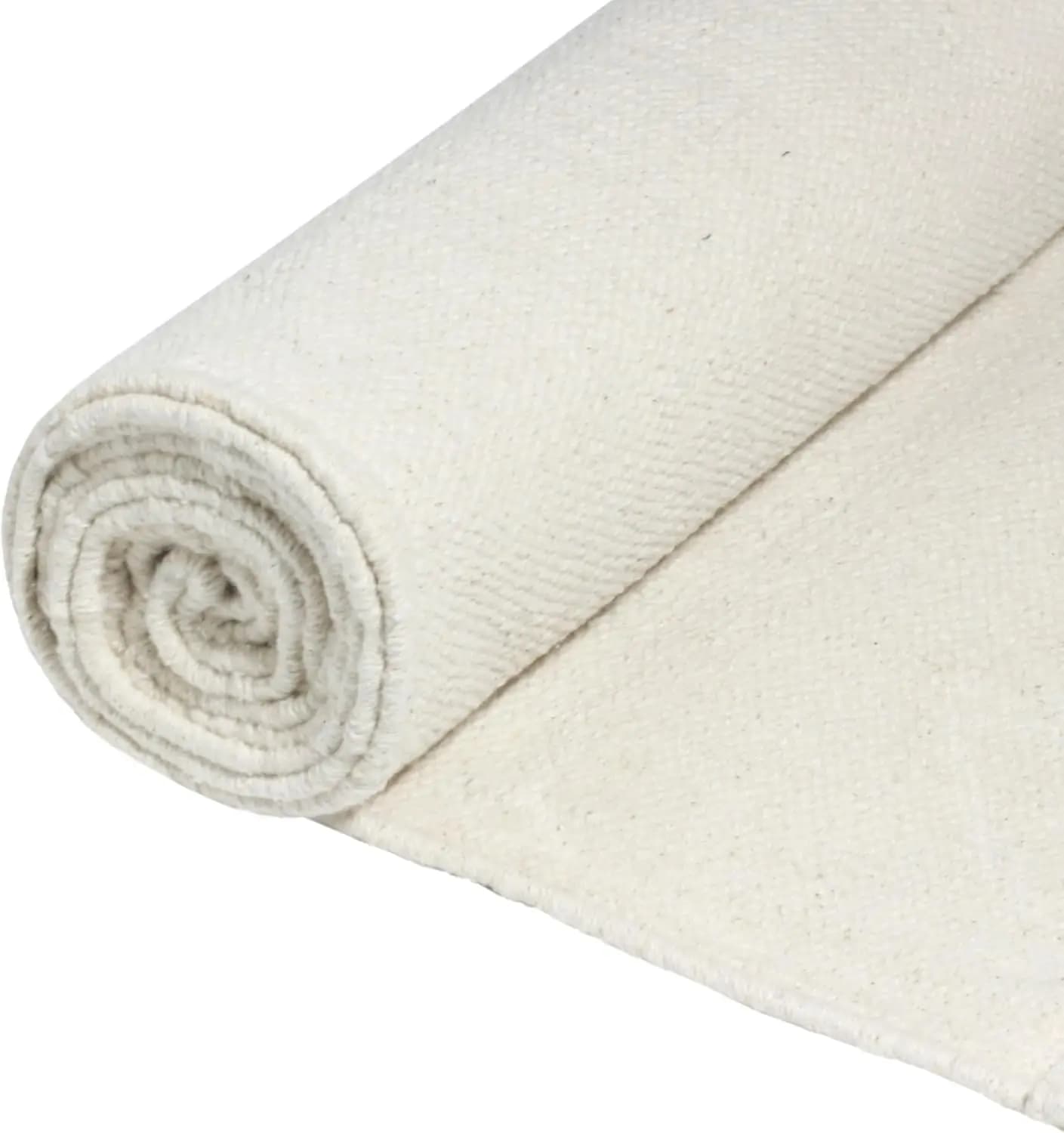 Tappetino Yoga in Cotone Biologico - Non Tossico, Senza Sostanze Chimiche, Lavabile - 198 cm x 69 cm per Esercizio e Fitness