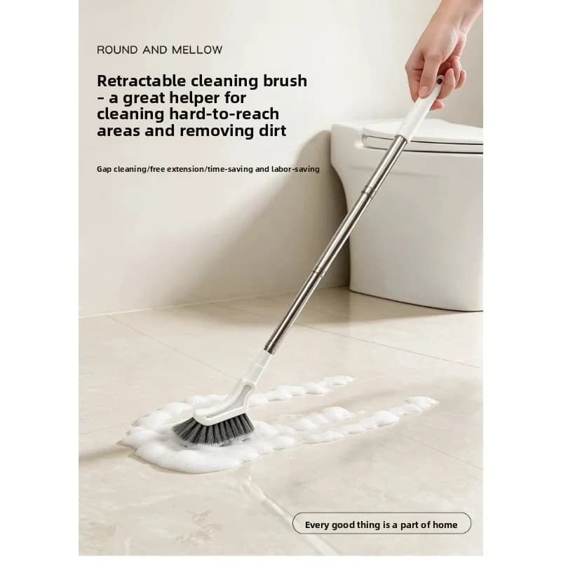 Extendable Cleaning Brush, Long Hand Scrub, Multi-purpose Cleaner Bathroom Toilet Blind Corners
